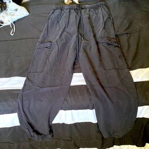 These are a Jean legging mix. They are stretchy at the waist